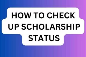 UP Scholarship Status